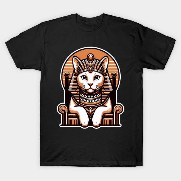 Egyptian Cat Goddess T-Shirt, Sphinx Cat Pharaoh Tee, Unisex Ancient Egypt Shirt, Casual Cotton Top, Gift for Cat Lovers T-Shirt by Cat In Orbit ®